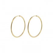 Pilgrim Jewellery - Sanne Medium Hoop Earrings Goldplated