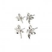 Pilgrim Jewellery - Riko Recycled Earrings, 2-in-1 set, Silverplated