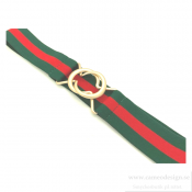 Just d´lux - Elastic belt Green/Red