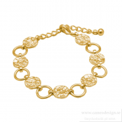 Dansk - Amber Simple Bracelet Guldpläterat