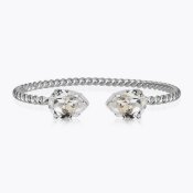 Caroline Svedbom - Mini Drop Bracelet Rhodium Crystal