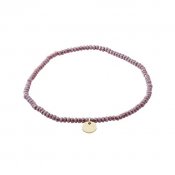 Pilgrim Jewellery - INDIE armband lila, guldpläterat