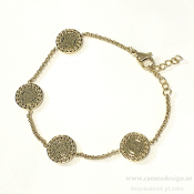 Ingnell Jewellery - Steffie Coin Bracelet Multi Gold