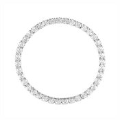 By Jolima - Celine elastic tennisbracelet silver