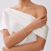 By Jolima - Celine elastic tennisbracelet gold