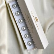 The ShoeLace Brand - Anna – Pearl Button Charm Silver