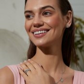 By Jolima - Valencia Crystal Stud Silver