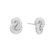By Jolima - Knot Crystal Stud Steel