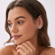 By Jolima - Knot Crystal Stud Steel