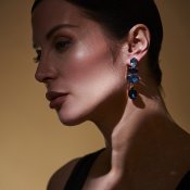 Moshi - Earring Mirabell, dk blue