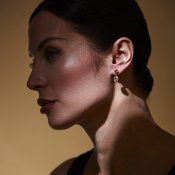 Moshi - Earring Paris Mini Beige Guld