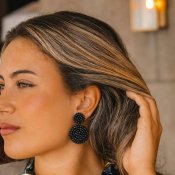 By Jolima - Sanremo Earring Black