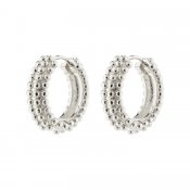 Pilgrim Jewellery - ANITTA Recycled Bubbles Hoop Earrings Silver-plated
