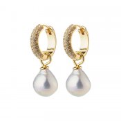 Pilgrim Jewellery - Parisian Pearl Earrings Goldplated