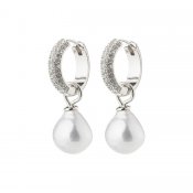 Pilgrim Jewellery - Parisian Pearl Earrings Silverplated