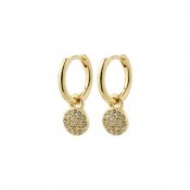 Pilgrim Jewellery - CHAYENNE Recycled Crystal Hoop Earrings Goldplated