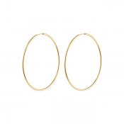 Pilgrim Jewellery - Sanne Large Hoop Earrings Goldplated