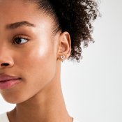 Pilgrim Jewellery - IRIS Hjärtörhängen Silverpläterade