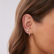 By Jolima - Verona Crystal Small Hoop Gold