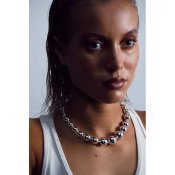 BOW19 Details - Bead Necklace Big Gold