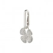 Pilgrim - CHARM Recycled Clover Pendant, Silverplated