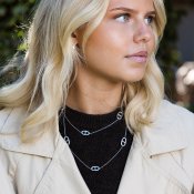 By Jolima - Celine Long Necklace Steel