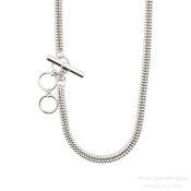 Pilgrim Jewellery - BELIEF chunky ormkedjehalsband (silverpläterat)
