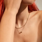 Pilgrim Jewellery - Courageous Guldpläterat 2-i-1-halsband