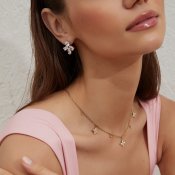 By Jolima - Valencia Crystal Necklace Gold