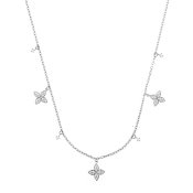 By Jolima - Valencia Crystal Necklace Steel