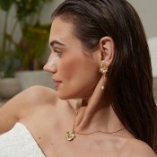 By Jolima - Daisy Crystal Necklace Gold