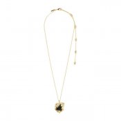 Pilgrim Jewellery - Svart Onyx Recycled Necklace Goldplated