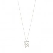 Pilgrim Jewellery - Love Tag, Recycled SIS Necklace Silverplated