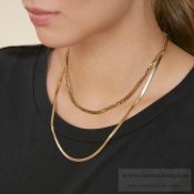 EDBLAD - Chain Herringbone Gold