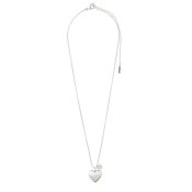 Pilgrim Jewellery - SOPHIA Halsband med Hjärthänge Silverpläterat