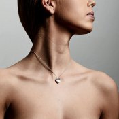 Pilgrim Jewellery - SOPHIA Halsband med Hjärthänge Silverpläterat