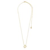 Pilgrim Jewellery - IRIS Halsband med Hjärthänge Guldpläterat