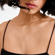 Pilgrim Jewellery - IRIS Halsband med Hjärthänge Silverpläterat