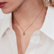 EDBLAD - Drop Mini Necklace Guldpläterat