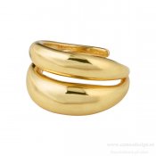 Pilgrim Jewellery - Reconnect Chunky Ring (guldpläterad)