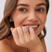 By Jolima - Knot Crystal Ring Steel