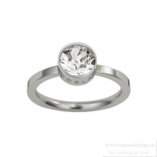 EDBLAD - Diana Ring Clear Crystal Steel