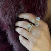 BUD TO ROSE - Brea All Crystal Ring Stål