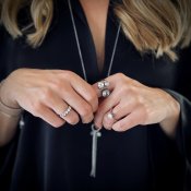 BUD TO ROSE - Brea All Crystal Ring Stål