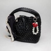 Bow19 Details - Charm Pearl Heart Red