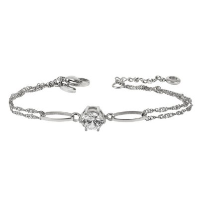 astrid & agnes - NOVA Crystal Armband Stål