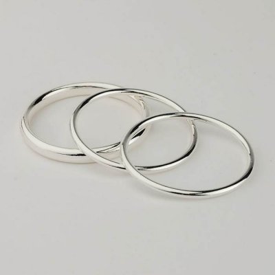 BOW19 Details - Bangle set of Silver