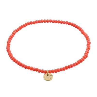 Pilgrim Jewellery - INDIE Armband Peach Guldpläterat