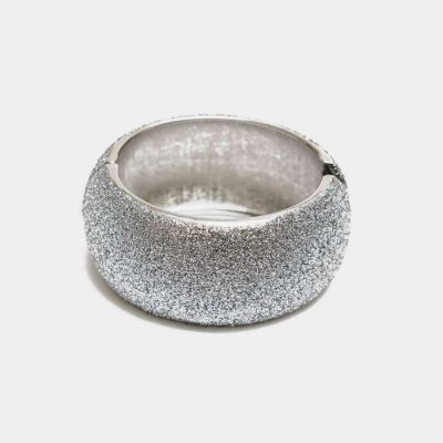 BOW19 Details - Glitter Big Bracelet Silver