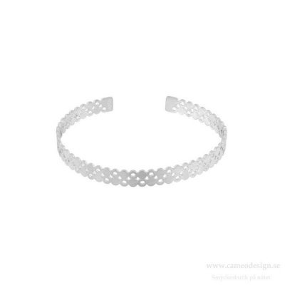 Dansk Copenhagen - Theia Mini Dot Cuff Bracelet Silverpläterat